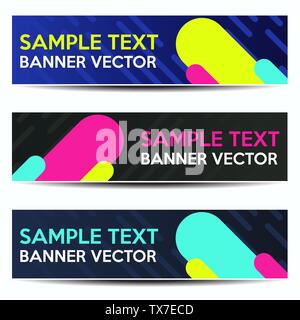 Abstract beautiful banner color gradient background Stock Vector