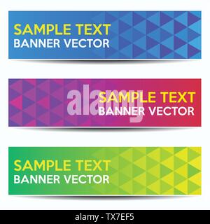 Abstract beautiful banner color gradient background Stock Vector
