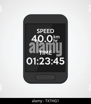 Bike computers and GPS Vector illustration Stock Vector