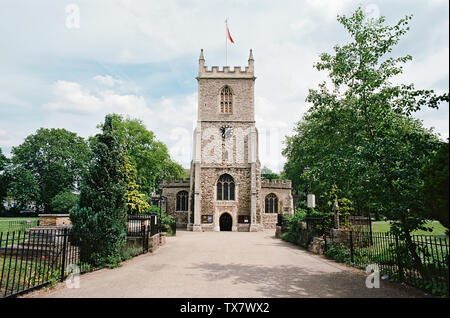 The historic church of St Dunstan, Stepney, in London's East End, UK Stock Photo