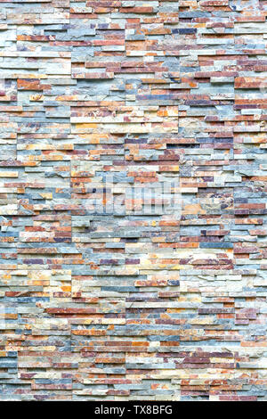 pattern of decorative stone wall background Stock Photo