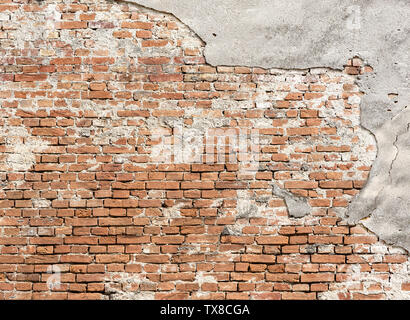 Empty Old Brick Wall Texture, background Stock Photo