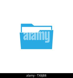 File, folder icon Vector illustration flat Stock Vector