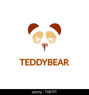 Modern Panda Logo Design Template vector of animals Stock Vector