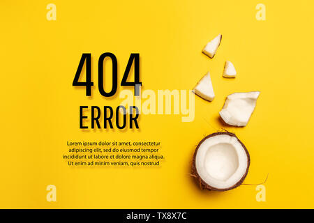 Template reports that the page is not found. Stock Photo