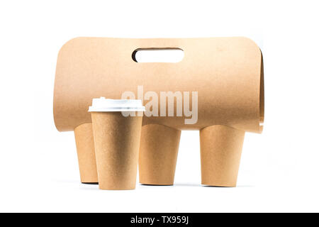 Cowhide paper cup Stock Photo