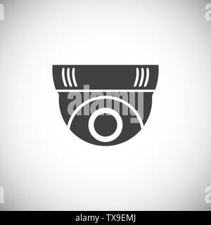 CCTV related icon on background for graphic and web design. Simple illustration. Internet concept symbol for website button or mobile app. Stock Vector