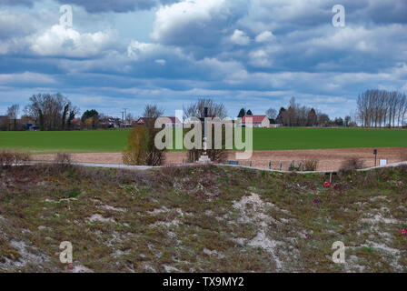 The Lochnagar Crater near La Boisselle on the Somme Battlefields, France Stock Photo