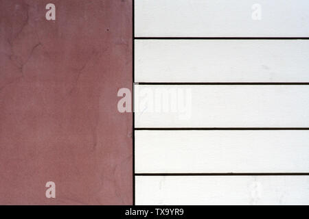 A light beige and brown modern cladding made of sandstone. Stock Photo