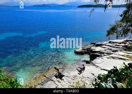 Kassiopi,Kassopaia,Ionian Islands, Corfu ,Greece Stock Photo