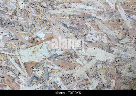 Texture image of osb board. Beautiful beautiful pattern on oriented strand board Stock Photo