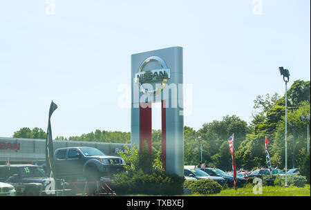 Princeton New Jersey - June 23, 2019:Logo for The American Automobile