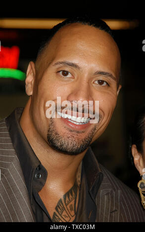 Dwayne 'The Rock' Johnson at the World Premiere of 'Walking Tall' at Grauman's Mann Chinese Theatre in Hollywood, CA. The event took place on Monday, March 29, 2004. Photo by: SBM / PictureLux  -  File Reference # 33790-4255SMBPLX Stock Photo