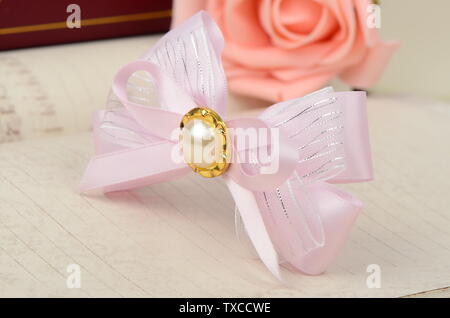 Bow hairpin still life diagram Stock Photo