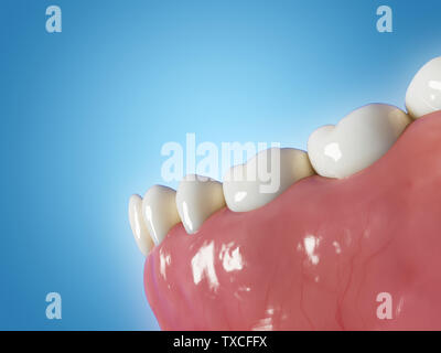 3d rendered medically accurate illustration of the human teeth Stock Photo