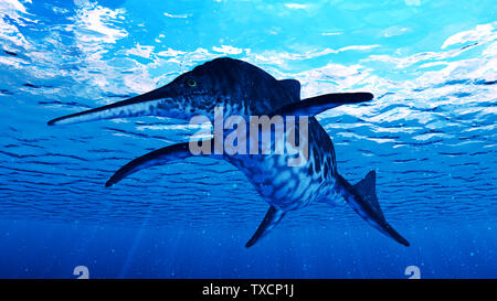 3d rendered illustration of a Shonisaurus Stock Photo