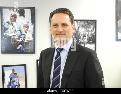 New York, USA. 24th June, 2019. Pierre Krähenbühl Commissioner General of the UN Refugee Programme for Palestine (UNRWA). (to dpa: 'UN-Palestinian Relief Agency: Our work cannot be done by anyone else') Credit: Benno Schwinghammer/dpa/Alamy Live News Stock Photo