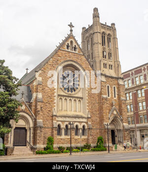 Christ Church Cathedral on Broadway  Nashville Tennessee. Stock Photo