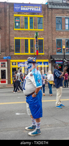 Tennessee Titans face painted fan