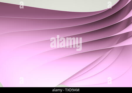 Three-dimensional rendering, pink flow background Stock Photo