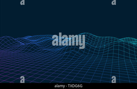 Abstract three-dimensional network background of big data concept, graphics with artificial intelligence concept Stock Photo