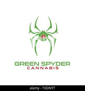 Spider logo and symbols template icons Stock Vector