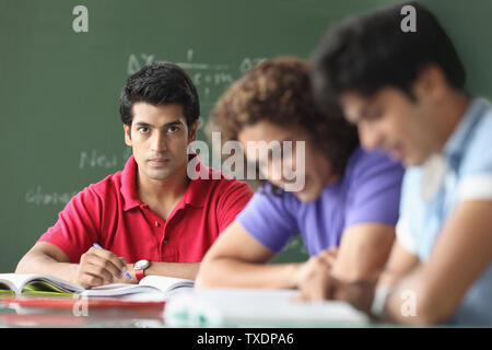 College students in a classroom Stock Photo