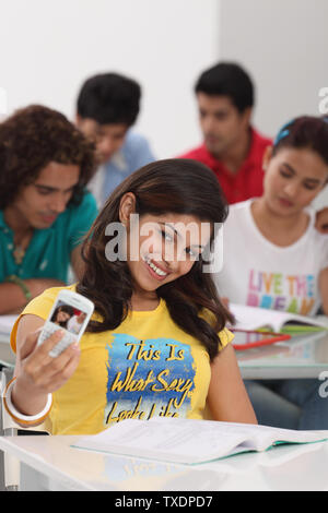 College students in a classroom Stock Photo