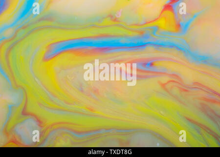 Abstract background of colored propylene pigment formation Stock Photo