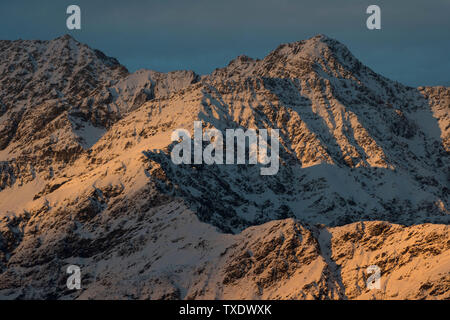 Himalaya snow mountain peaks, Uttarakhand, India, Asia Stock Photo