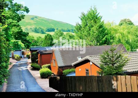 Tourist cottages, Blair Atholl, Scotland, UK, United Kingdom Stock Photo