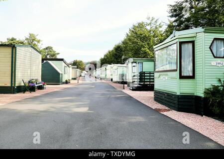 Tourist cottages, Blair Atholl, Scotland, UK, United Kingdom Stock Photo