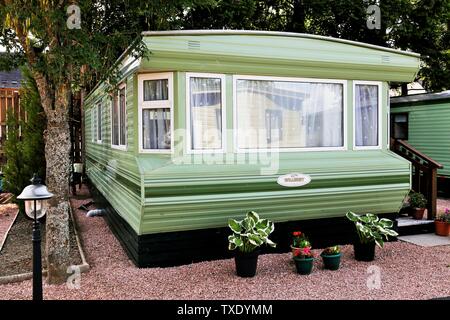 Tourist cottages, Blair Atholl, Scotland, UK, United Kingdom Stock Photo