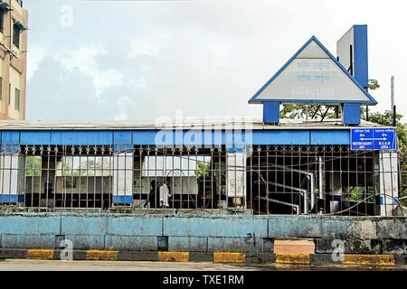 marine lines railway station, Mumbai, Maharashtra, India, Asia Stock Photo