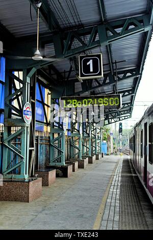 marine lines railway station, Mumbai, Maharashtra, India, Asia Stock Photo