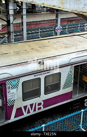 marine lines railway station, Mumbai, Maharashtra, India, Asia Stock Photo