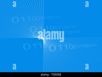Background diagram of science and technology concept Stock Photo