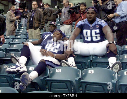 ATL2000013032 - 30 JANUARY 2000 - ATLANTA, GEORGIA, USA: The Rams celebrate  a TD in Super Bowl XXXIV. The Rams won 23-16. ts/Andy Kuno UPI Stock Photo  - Alamy