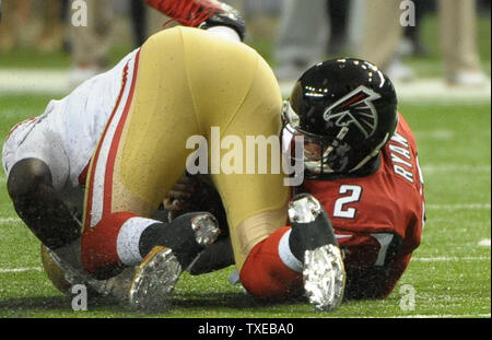 San Francisco 49ers linebacker Aldon Smith (99) against the St. Louis Rams  in an NFL football game in San Francisco, Sunday, Dec. 4, 2011. (AP  Photo/Paul Sakuma Stock Photo - Alamy