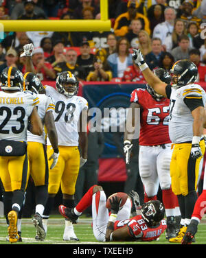 Atlanta Falcons wide receiver Cameron Batson (16) makes the catch against  Jacksonville Jaguars cornerback Brandon Rusnak (29) during the second half  of an NFL football game, Saturday, Aug. 27, 2022, in Atlanta. (