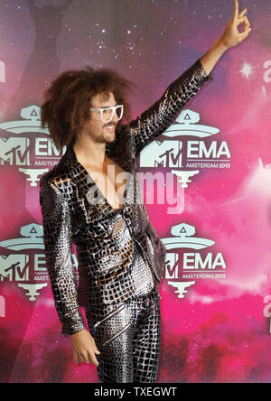 Redfoo arrives at the MTV Europe Music Awards in Amsterdam, the Netherlands on November 10, 2013.   UPI/David Silpa Stock Photo