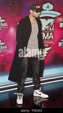 Afrojack arrives at the MTV Europe Music Awards in Amsterdam, the Netherlands on November 10, 2013.   UPI/David Silpa Stock Photo