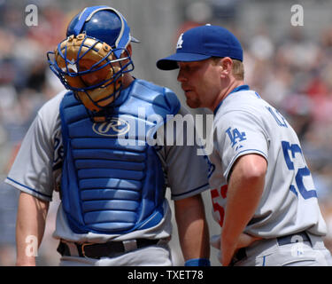 Los Angeles Dodgers Mike Lieberthal during a Grapefruit League Spring  Training game at Holman Stadium on March 23, 2007 in Vero Beach, Florida. ( Mike Janes/Four Seam Images via AP Images Stock Photo 