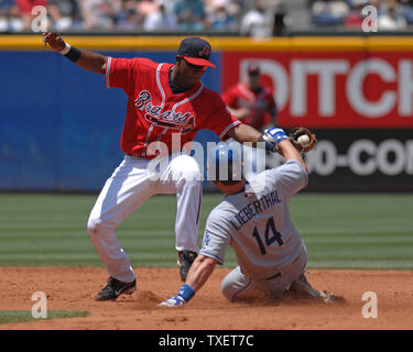 Los Angeles Dodgers Mike Lieberthal during a Grapefruit League Spring  Training game at Holman Stadium on March 23, 2007 in Vero Beach, Florida. ( Mike Janes/Four Seam Images via AP Images Stock Photo 