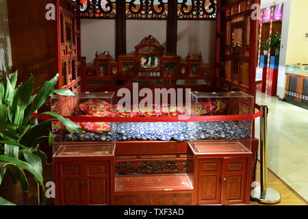 Ancient bed of Ming and Qing dynasties Stock Photo