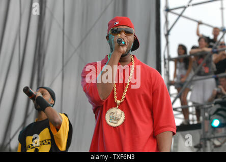 Wu-Tang Clan performs at the Virgin Festival at Pimlico Raceway in Baltimore, Maryland on August 5, 2007. (UPI Photo/Alexis C. Glenn) Stock Photo