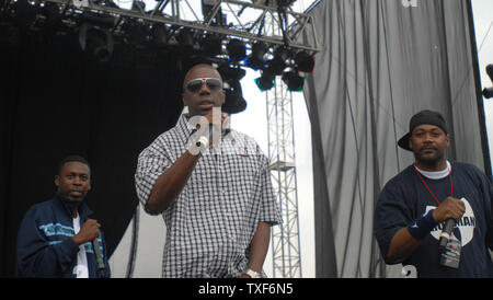 Wu-Tang Clan performs at the Virgin Festival at Pimlico Raceway in Baltimore, Maryland on August 5, 2007. (UPI Photo/Alexis C. Glenn) Stock Photo