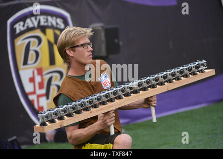 A FOX Sports television camera operator works from a mobile