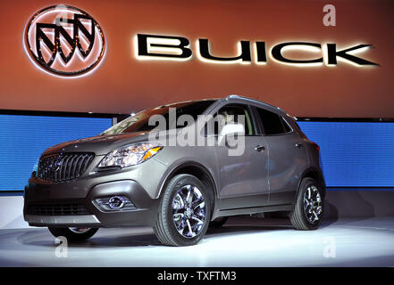 General Motors introduces the 2013 Buick Encore at the 2012 North American International Auto Show on January 10, 2012 in Detroit, Michigan.   UPI/Brian Kersey Stock Photo