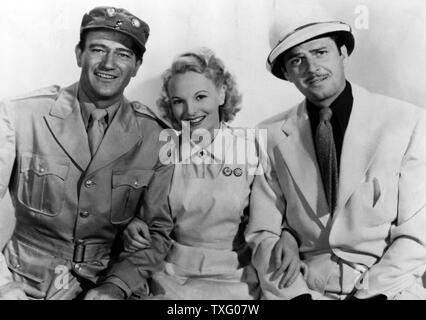 FLYING TIGERS, Anna Lee, John Wayne, John Carroll in 1948 reissue ...